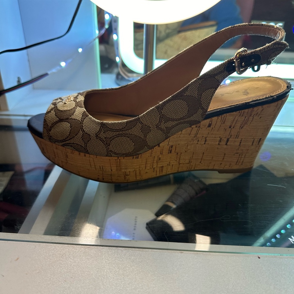 Authentic Coach Sling Backs size 9